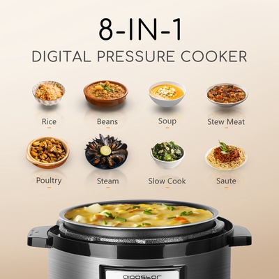 Olla a Presi�n Inteligente y Multifuncional Aigostar